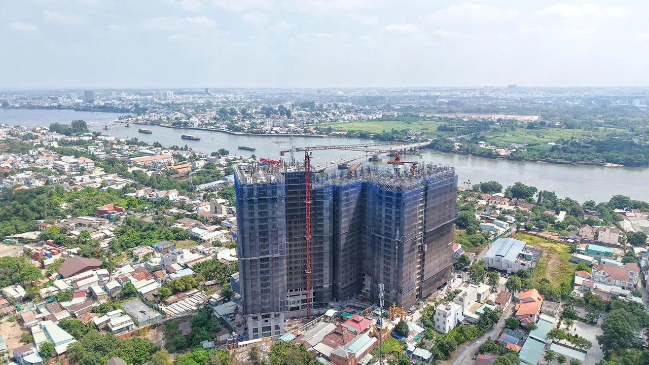 Tiến độ dự án căn hộ Fresia Riverside Đồng Nai cập nhật tháng 04/2026