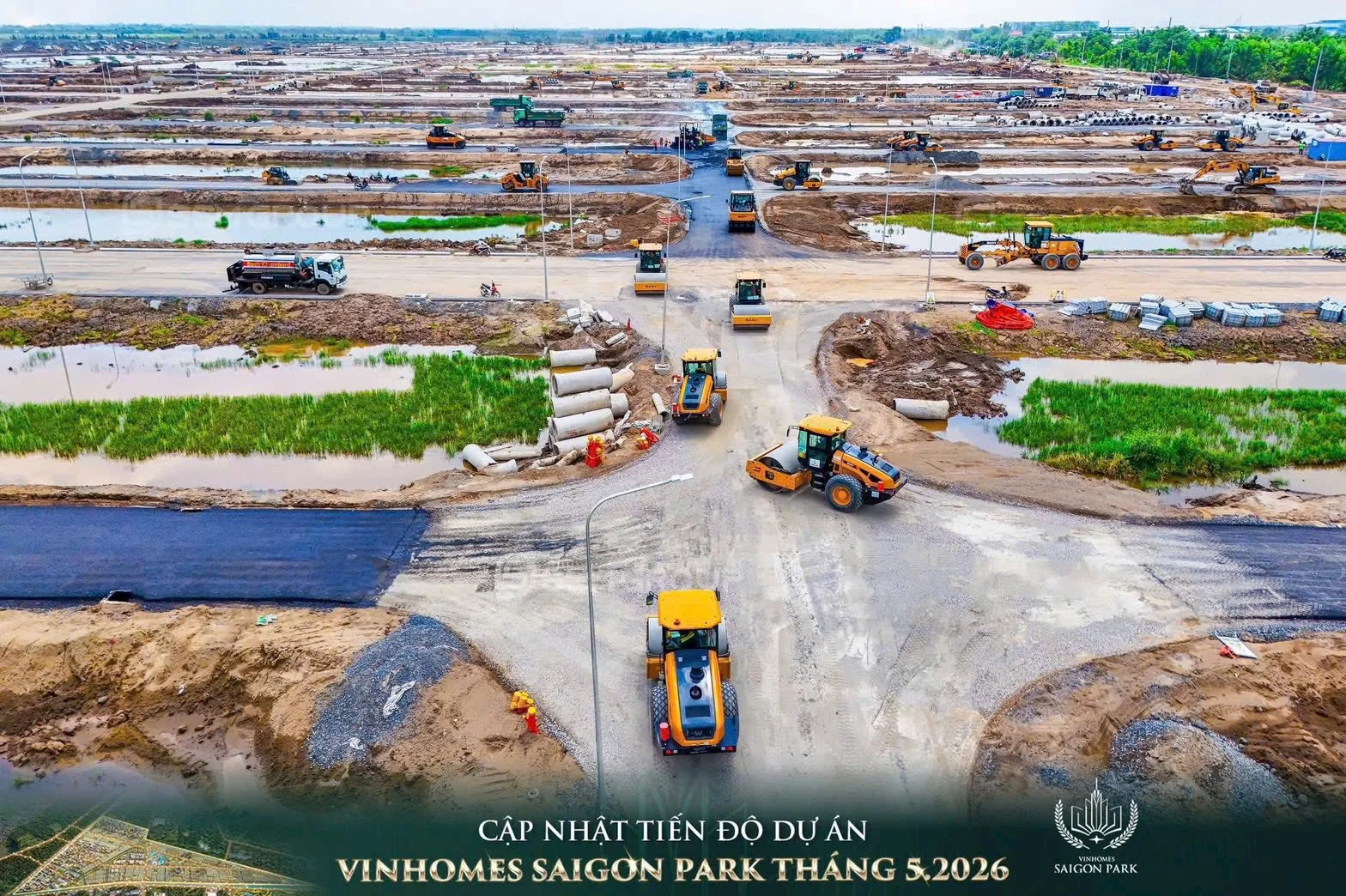 Tiến độ xây dựng dự án Vinhomes Saigon Park