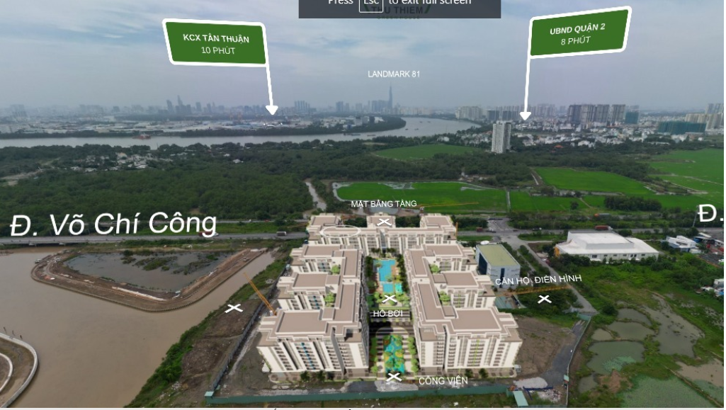 Liên kết vùng dự án Thủ Thiêm Green House