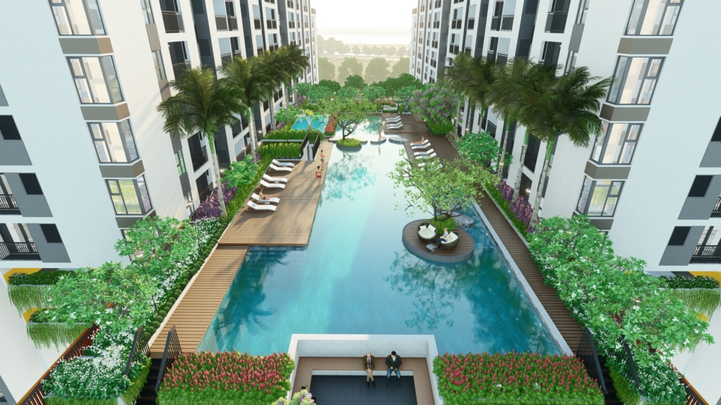 hồ bơi dự án Thủ Thiêm Green House Quận 2