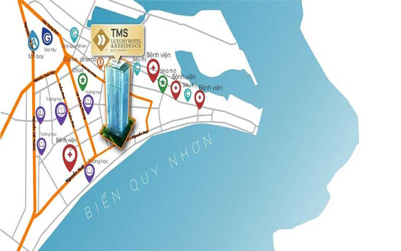 Vị trí căn hộ TMS Quy Nhơn