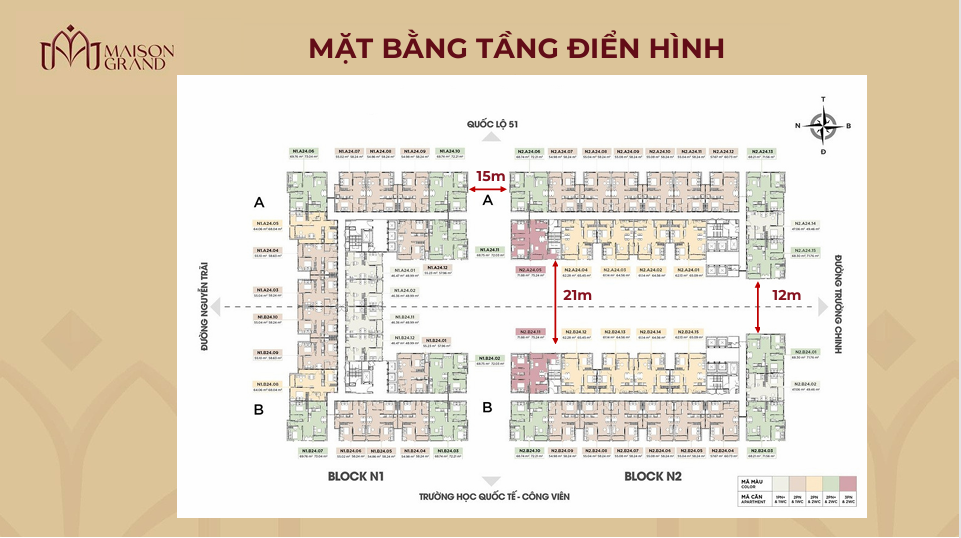 Mặt bằng tầng điển hình